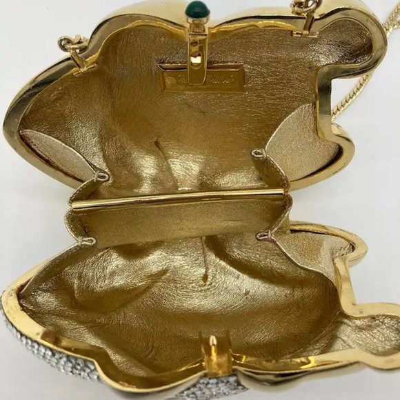 Judith Leiber Swarovski Crystal Frog Minaudiere - Picture 10 of 14
